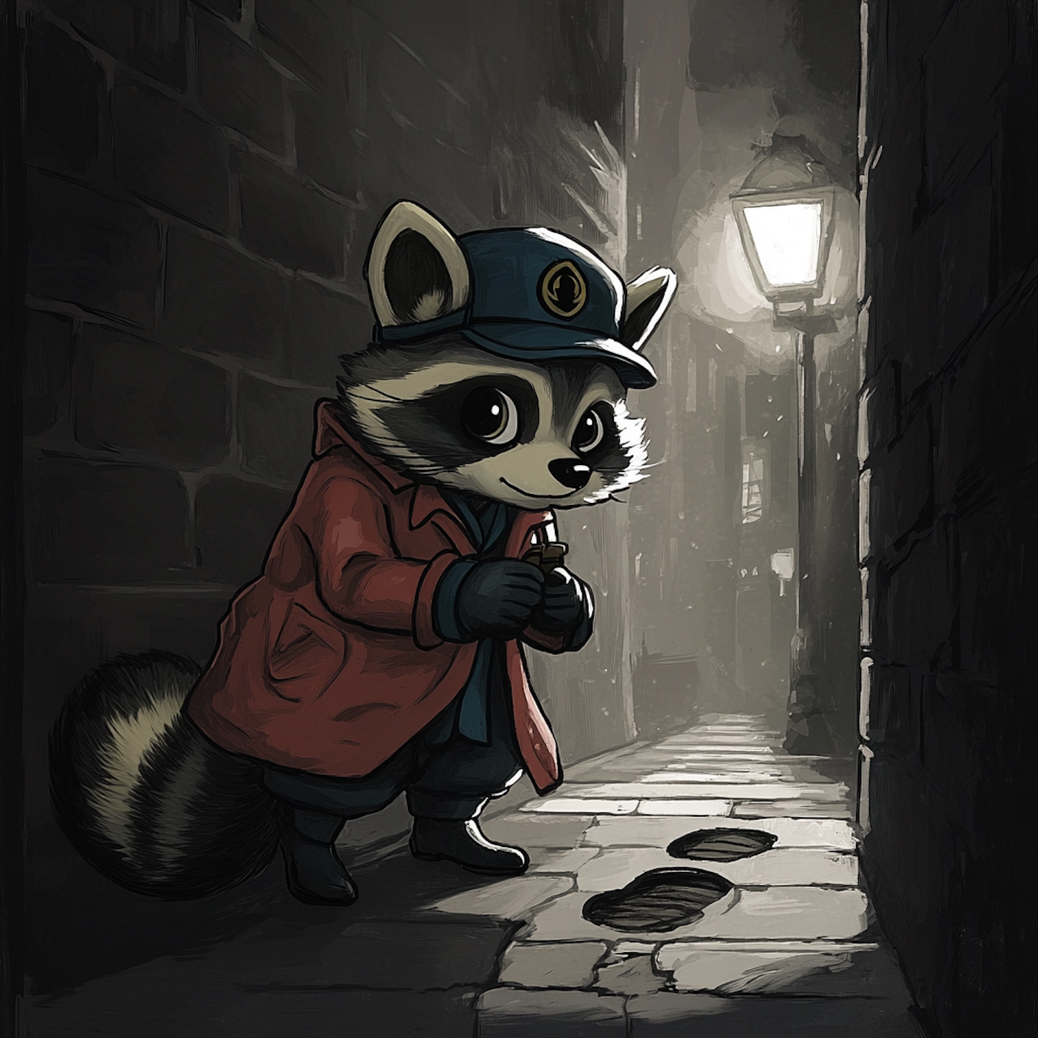 Local news often highlights absurd, low-stakes events, such as a raccoon's bakery heist, providing a humorous contrast to serious national headlines.