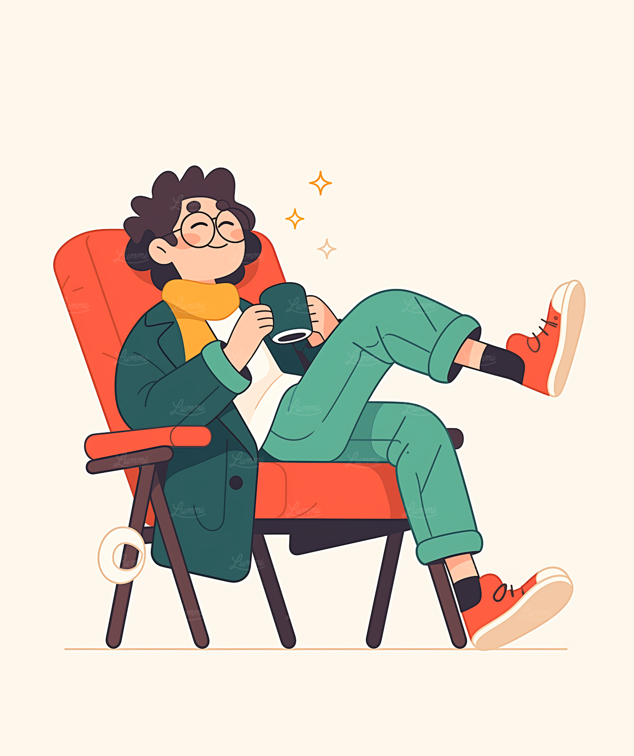 A person relaxing and laughing while watching a movie on a TV, embodying the mindful experience of physical media without digital distractions.