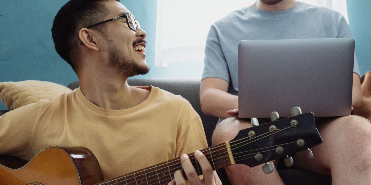 Roommates or family members playfully discussing their home internet usage for better harmony.